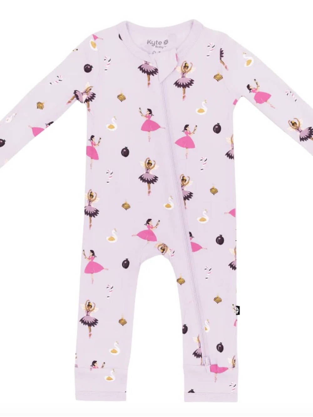 Kyte Baby Sugar Plum Zippered Romper